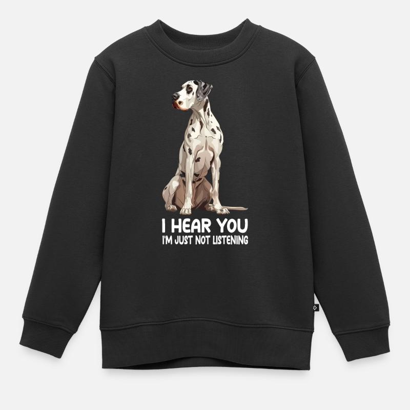 Dogue allemand - Sweat Premium enfant bio - noir
