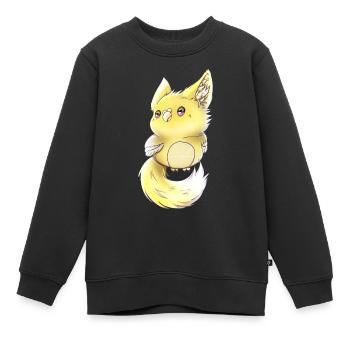 Lupifowl Lemon edition - Kinder Premium Organic Sweatshirt - Schwarz - Vorne - AI Model Kid Female (0cm)