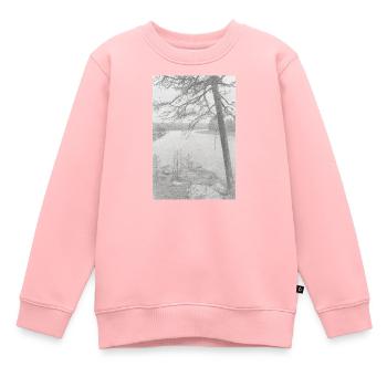 Natur - Kinder Premium Organic Sweatshirt - Rosa - Vorne - AI Model Kid Female (0cm)