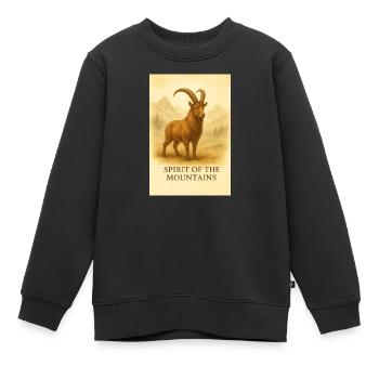 Geest van de Bergen - Sweat Premium enfant bio - noir - Devant - AI Model Kid Female (0cm)
