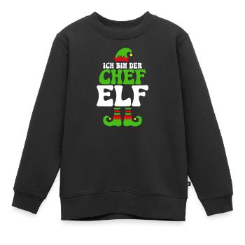 Je suis le patron onze - Sweat Premium enfant bio - noir - Devant - AI Model Kid Female (0cm)