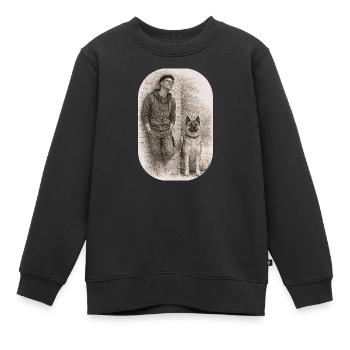 Matt & Holly - Kinder Premium Organic Sweatshirt - Schwarz - Vorne - AI Model Kid Female (0cm)