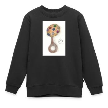 Bébé râle de bois - Sweat Premium enfant bio - noir - Devant - AI Model Kid Female (0cm)