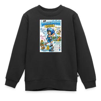 Der Wassermann – die Lösung eimerweise - Kinder Premium Organic Sweatshirt - Schwarz - Vorne - AI Model Kid Female (0cm)