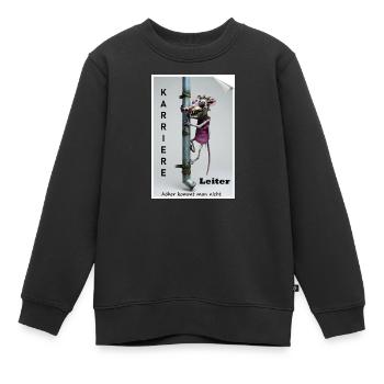 Karriereleiter Ratte Karikatur - Kinder Premium Organic Sweatshirt - Schwarz - Vorne - AI Model Kid Female (0cm)