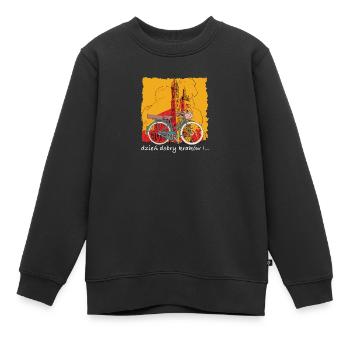 Guten Morgen Krakau - Kinder Premium Organic Sweatshirt - Schwarz - Vorne - AI Model Kid Female (0cm)