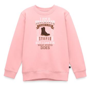 Schuster Beruf Stiefel Leder - Kinder Premium Organic Sweatshirt - Rosa - Vorne - AI Model Kid Female (0cm)