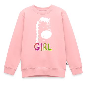 Girl Day Outfit Christmas Gift - Kids Premium Organic Sweatshirt - rose - Front - AI Model Kid Female (0cm)