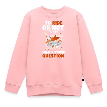 Retro Style Illustration - Kinder Premium Organic Sweatshirt - Rosa - Vorne - AI Model Kid Female (0cm)