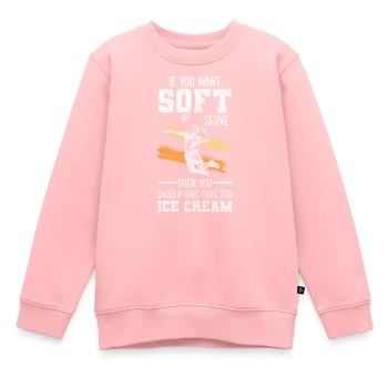 Équipe de volleyball Plage - Sweat Premium enfant bio - rose - Devant - AI Model Kid Female (0cm)