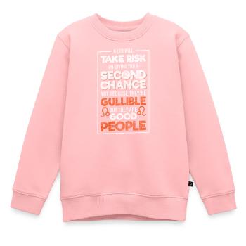 Horoskop Aberglaube Juli Löwen - Kinder Premium Organic Sweatshirt - Rosa - Vorne - AI Model Kid Female (0cm)
