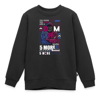 Ligue des jeux sur PC - Sweat Premium enfant bio - noir - Devant - AI Model Kid Female (0cm)