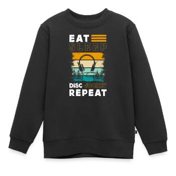Musik Disko Tanzen Spaß - Kinder Premium Organic Sweatshirt - Schwarz - Vorne - AI Model Kid Female (0cm)