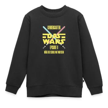 Kindergarten das wars - Einschulung Kinder - Kinder Premium Organic Sweatshirt - Schwarz - Vorne - AI Model Kid Female (0cm)