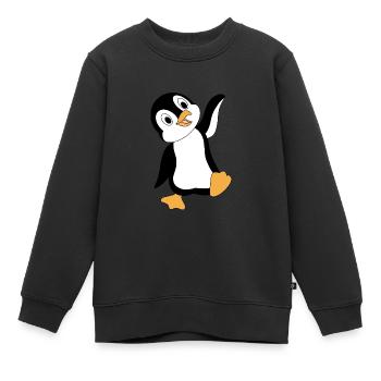 Hello Pino - Kinder Premium Organic Sweatshirt - Schwarz - Vorne - AI Model Kid Female (0cm)