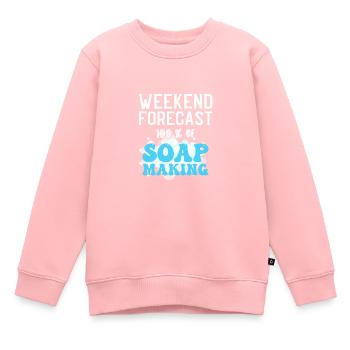 Fabrication de savon Savon fait à la main - Sweat Premium enfant bio - rose - Devant - AI Model Kid Female (0cm)