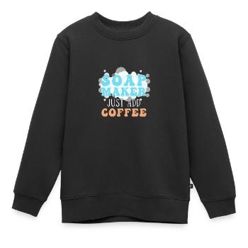 Seife Herstellen Handgemachte Seife - Kinder Premium Organic Sweatshirt - Schwarz - Vorne - AI Model Kid Female (0cm)