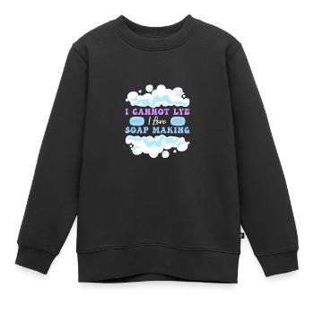 Seife Herstellen Handgemachte Seife - Kinder Premium Organic Sweatshirt - Schwarz - Vorne - AI Model Kid Female (0cm)