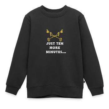 Chasseur de trésors Chasse au trésor Détecteur de métaux - Sweat Premium enfant bio - noir - Devant - AI Model Kid Female (0cm)
