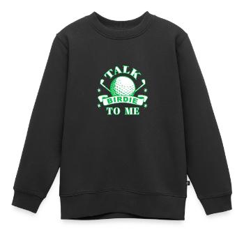 Golf Golfeurs Golfeurs - Sweat Premium enfant bio - noir - Devant - AI Model Kid Female (0cm)