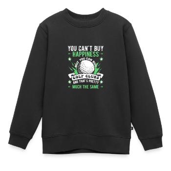 Golf Golfeurs Golfeurs - Sweat Premium enfant bio - noir - Devant - AI Model Kid Female (0cm)