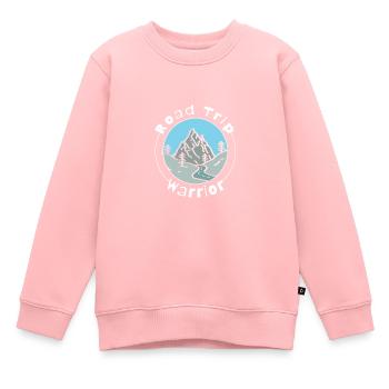 Road Trip - Sweat Premium enfant bio - rose - Devant - AI Model Kid Female (0cm)