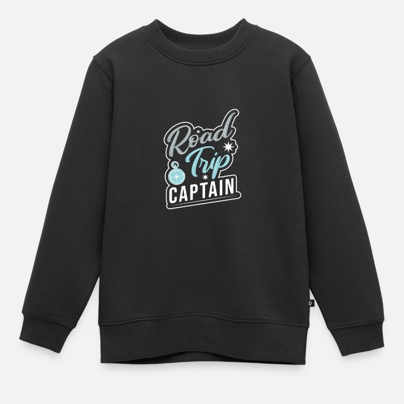 Road Trip - Kinder Premium Organic Sweatshirt - Schwarz