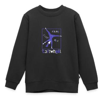 Gymnastik Turnen Turner - Kinder Premium Organic Sweatshirt - Schwarz - Vorne - AI Model Kid Female (0cm)