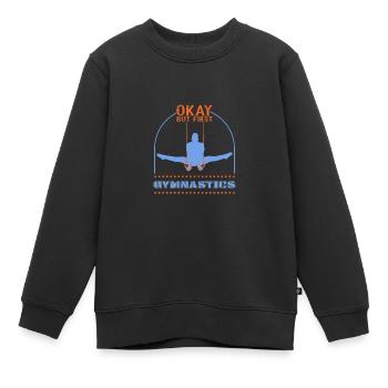 Gymnastik Turnen Turner - Kinder Premium Organic Sweatshirt - Schwarz - Vorne - AI Model Kid Female (0cm)