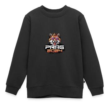 Prag 2024 Party Fuchs - Kinder Premium Organic Sweatshirt - Schwarz - Vorne - AI Model Kid Female (0cm)