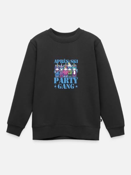 Apres Ski Party Gang Einhorn - Kinder Premium Organic Sweatshirt - Schwarz