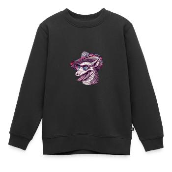 Armadillo Funny Sombrero - Sweat Premium enfant bio - noir - Devant - AI Model Kid Female (0cm)