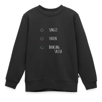 Danseuse de salsa Danseuse - Sweat Premium enfant bio - noir - Devant - AI Model Kid Female (0cm)
