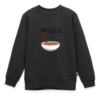 Cuisine asiatique coréenne Kimchi I cadeau - Sweat Premium enfant bio - noir - Devant - AI Model Kid Female (0cm)