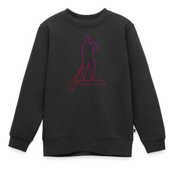Stand up Paddle Paddle Femme - Sweat Premium enfant bio - noir - Devant - AI Model Kid Female (0cm)