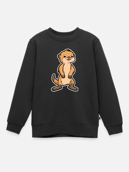 Erdmännchen - Kinder Premium Organic Sweatshirt - Schwarz