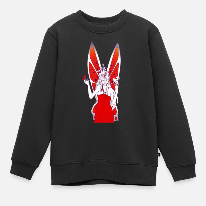 fée du printemps - Sweat Premium enfant bio - noir