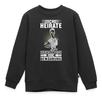 Junggesellenabschied Bräutigam Poltern Geschenk - Kinder Premium Organic Sweatshirt - Schwarz - Vorne - AI Model Kid Female (0cm)