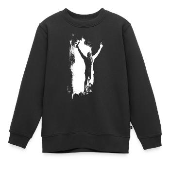 Staffelläufer - Kinder Premium Organic Sweatshirt - Schwarz - Vorne - AI Model Kid Female (0cm)