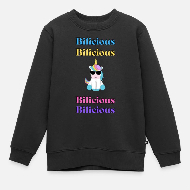 Bilicious - Sweat Premium enfant bio - noir