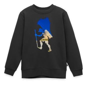 Alpiniste - Sweat Premium enfant bio - noir - Devant - AI Model Kid Female (0cm)