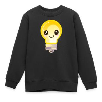 AMPOULE - Sweat Premium enfant bio - noir - Devant - AI Model Kid Female (0cm)