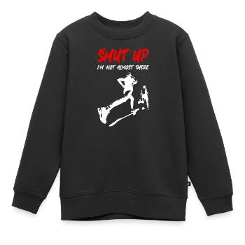 Dégagement courant - Sweat Premium enfant bio - noir - Devant - AI Model Kid Female (0cm)