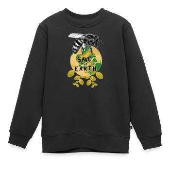 Das Brummen der Erde - Kinder Premium Organic Sweatshirt - Schwarz - Vorne - AI Model Kid Female (0cm)