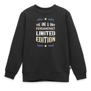 Der Eine und Einzige Psychiater – Limited Edition - Kinder Premium Organic Sweatshirt - Schwarz - Vorne - AI Model Kid Female (0cm)