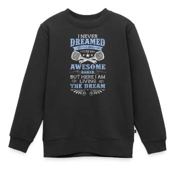 Profession de boulanger délicieux - Sweat Premium enfant bio - noir - Devant - AI Model Kid Female (0cm)