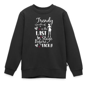 Modeliebhaber Einkaufen - Kinder Premium Organic Sweatshirt - Schwarz - Vorne - AI Model Kid Female (0cm)