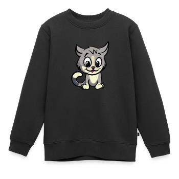 Sweet Dog - Kinder Premium Organic Sweatshirt - Schwarz - Vorne - AI Model Kid Female (0cm)