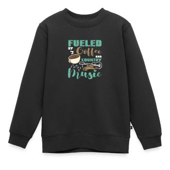Countrymusic Western USA Amerika Band Geschenk - Kinder Premium Organic Sweatshirt - Schwarz - Vorne - AI Model Kid Female (0cm)
