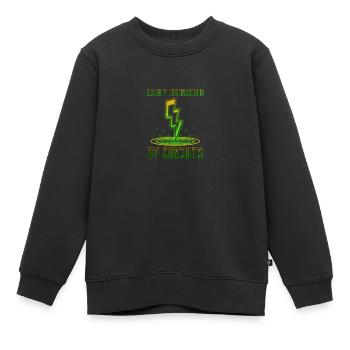 Durch Stromkreise abgelenkt Spannung Electro - Kinder Premium Organic Sweatshirt - Schwarz - Vorne - AI Model Kid Female (0cm)